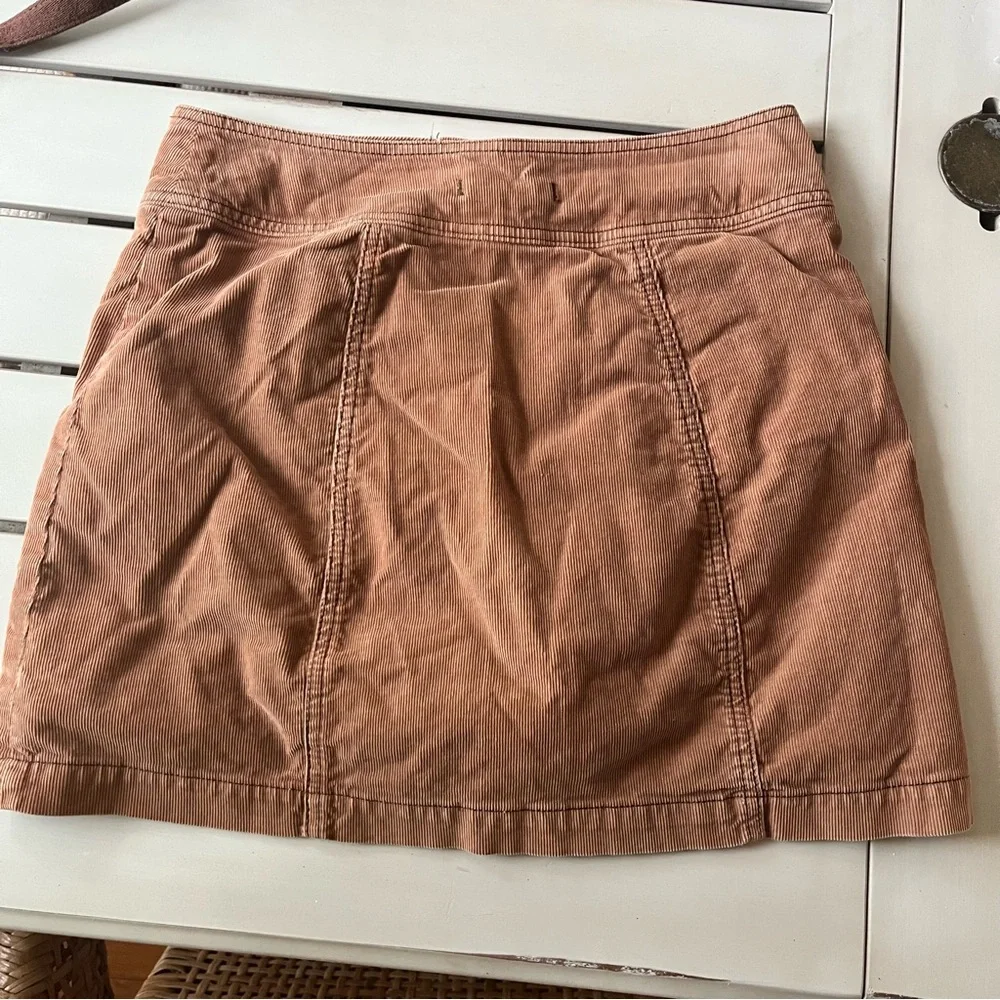 Free People Corduroy Skirt Tan Sz 6
